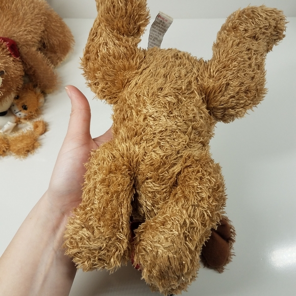 Bear Plush Toy, Dog Plush Toy, Squirrel Plush Keychain, Lot of 3 Stuffed Animals - Picture 4 of 15